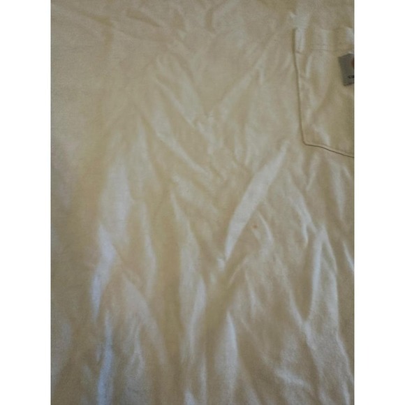 Carhartt Loose Fit Workwear Pocket T Shirt Cream Beige Size L tall - Picture 2 of 7